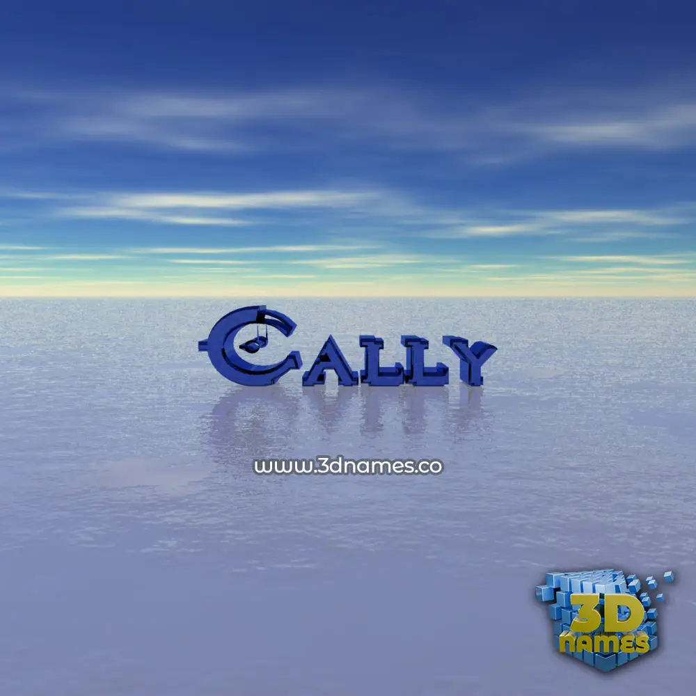 cally in Horizon style - 3D name wallpaper