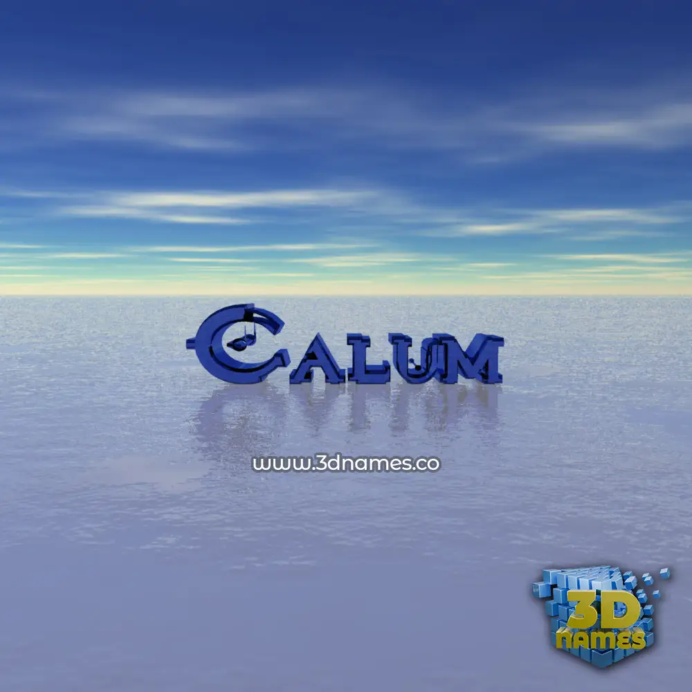 calum in Horizon style - 3D name wallpaper
