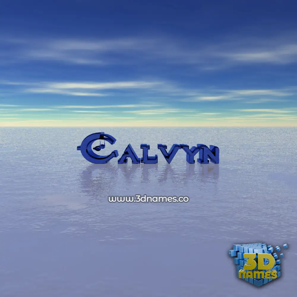 calvyn in Horizon style - 3D name wallpaper