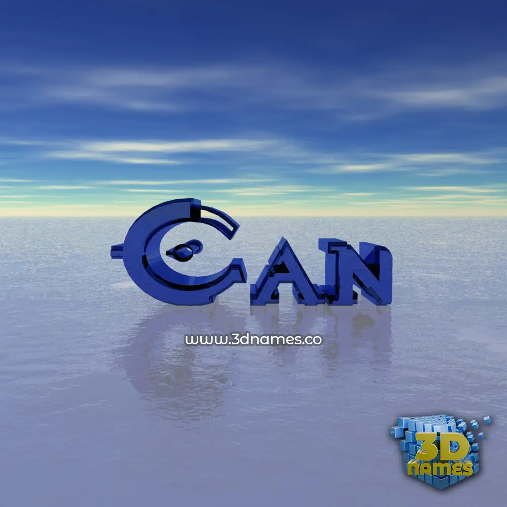 can in Horizon style - 3D name wallpaper