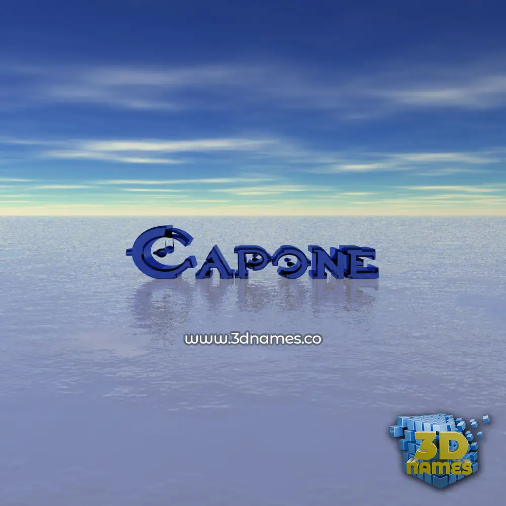 capone in Horizon style - 3D name wallpaper