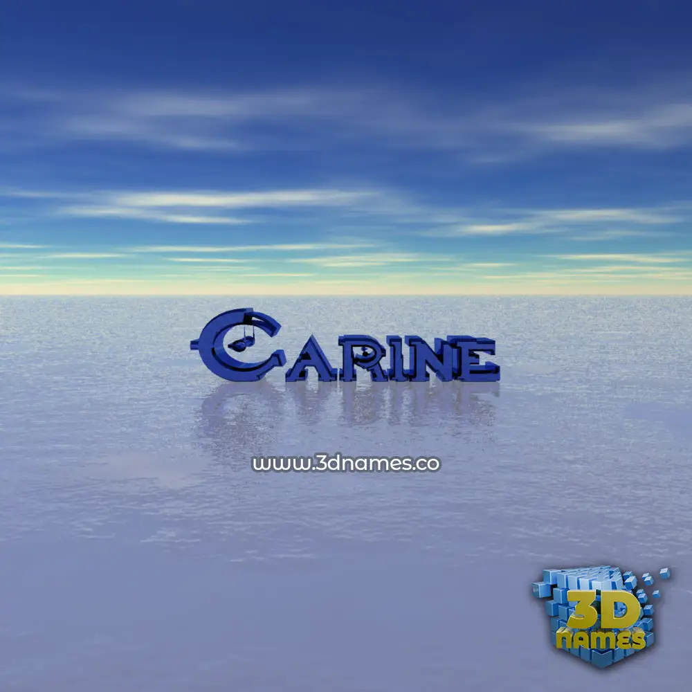 carine in Horizon style - 3D name wallpaper