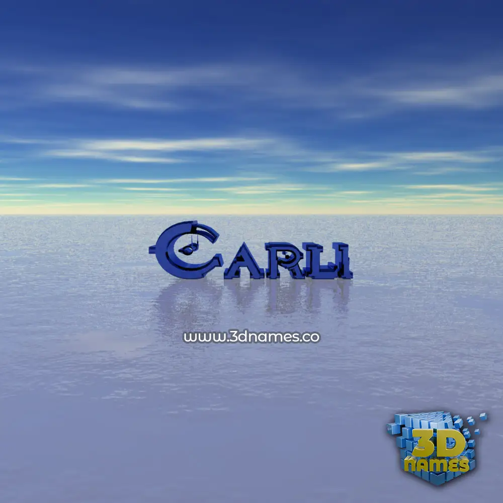 carli in Horizon style - 3D name wallpaper
