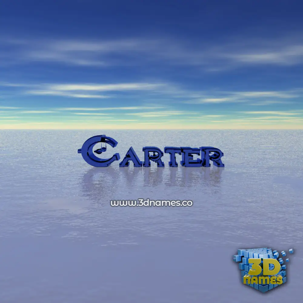 carter in Horizon style - 3D name wallpaper