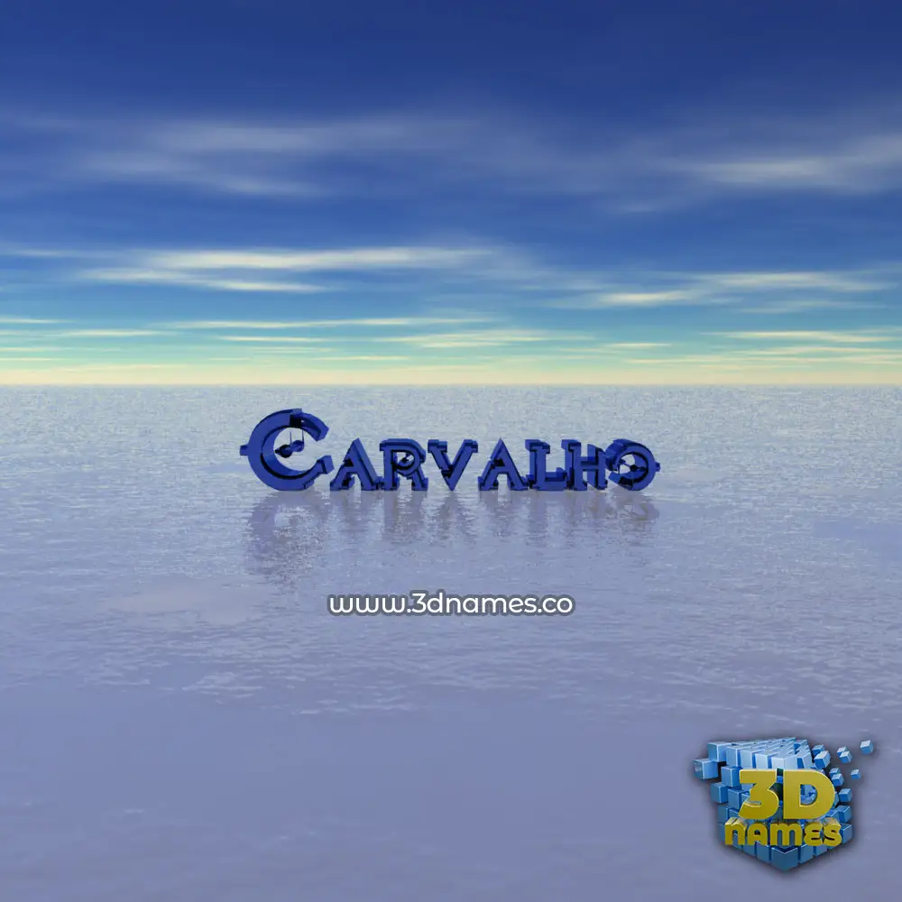 carvalho in Horizon style - 3D name wallpaper