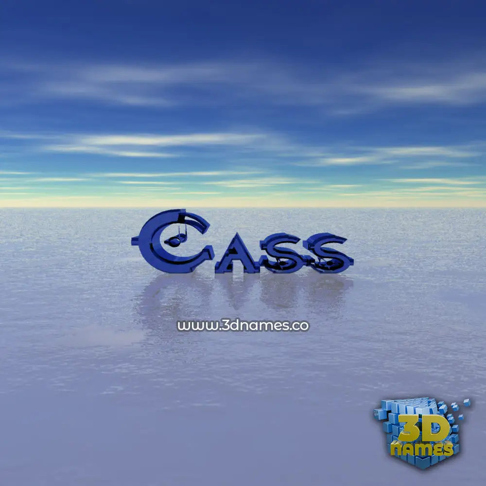 cass in Horizon style - 3D name wallpaper
