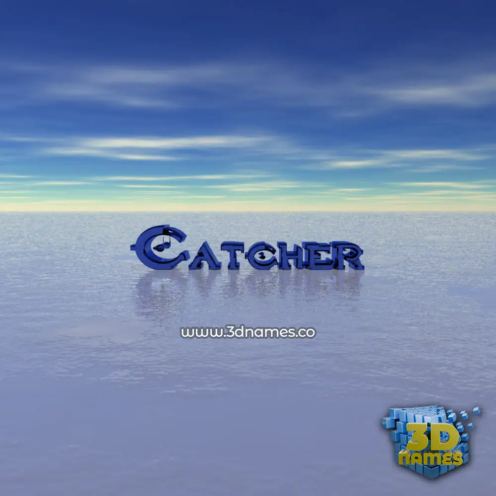 catcher in Horizon style - 3D name wallpaper