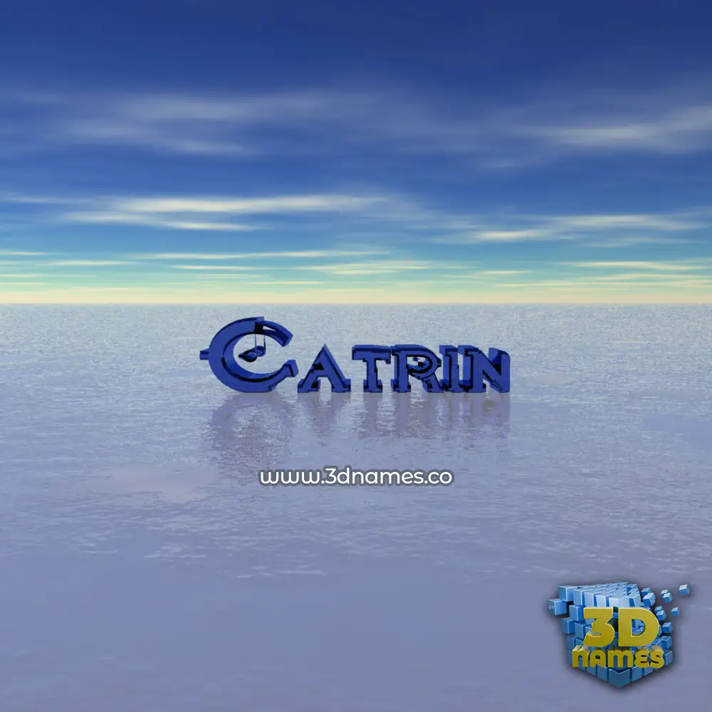 catrin in Horizon style - 3D name wallpaper