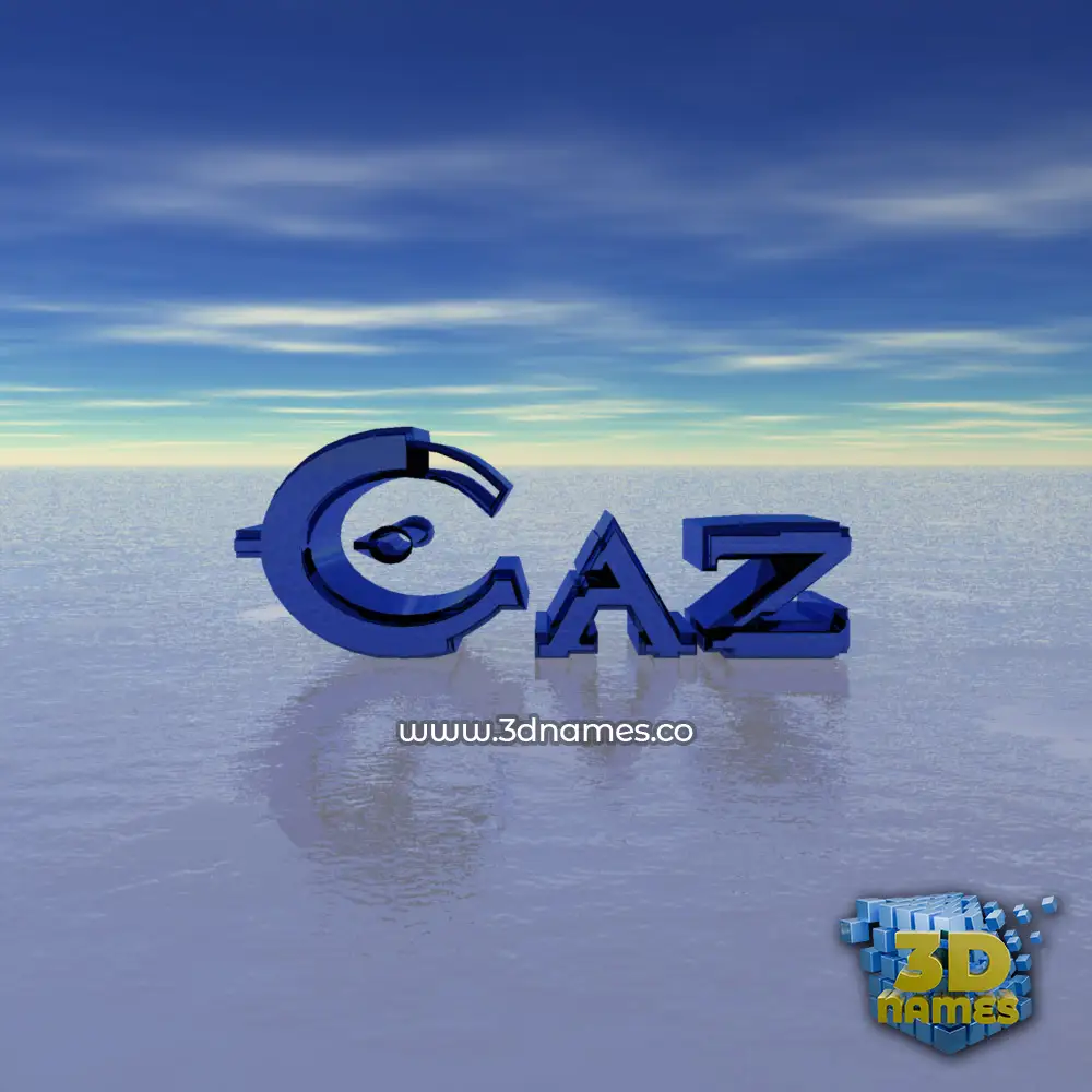 caz in Horizon style - 3D name wallpaper