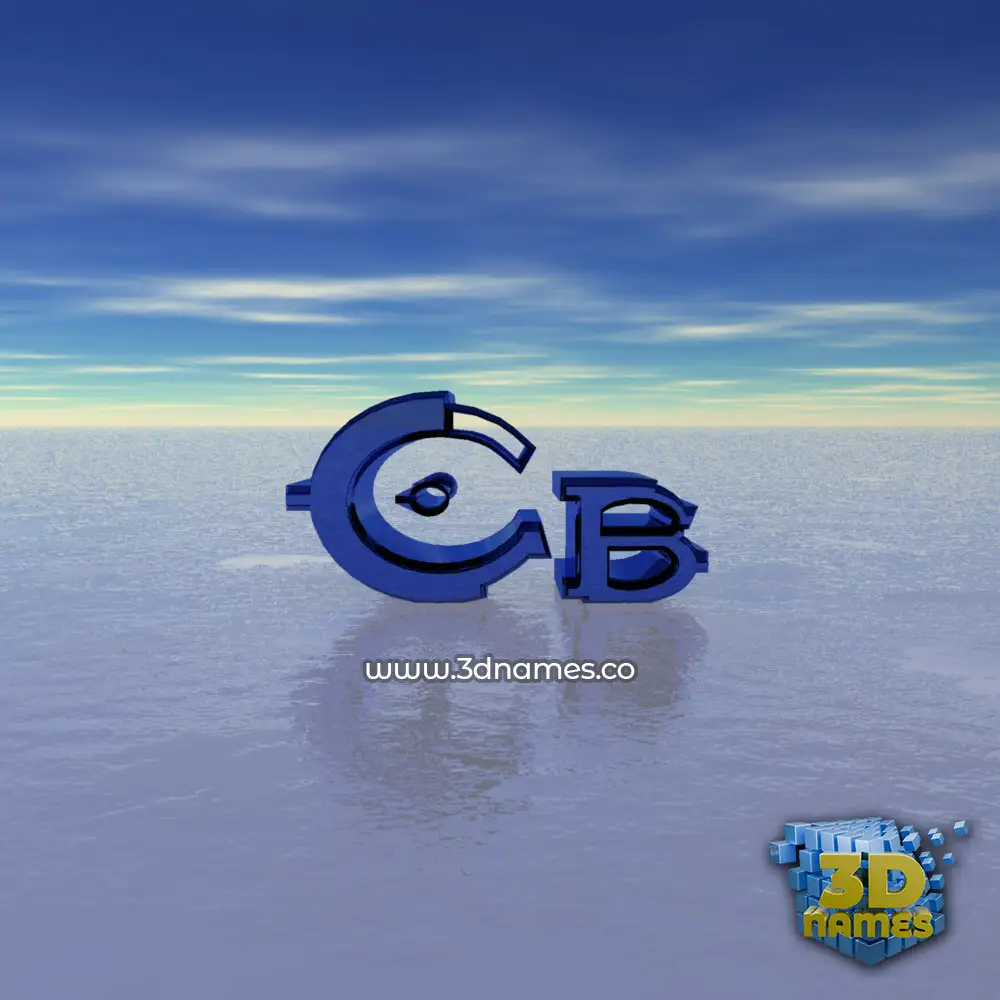 cb in Horizon style - 3D name wallpaper