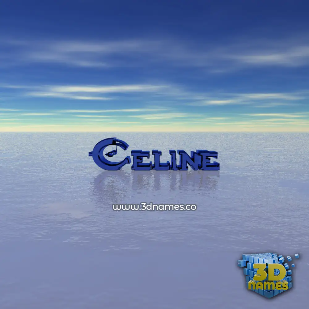 celine in Horizon style - 3D name wallpaper