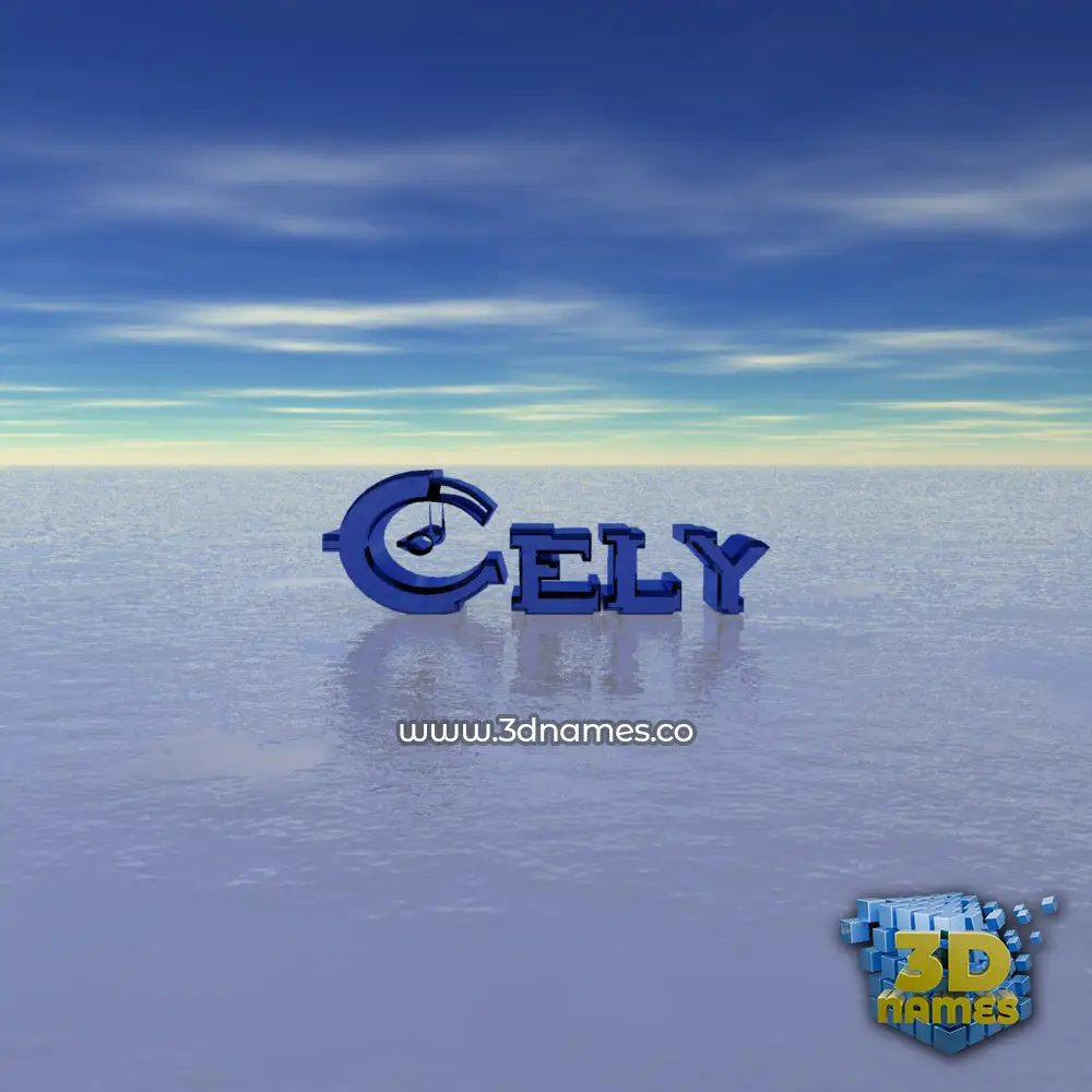 cely in Horizon style - 3D name wallpaper