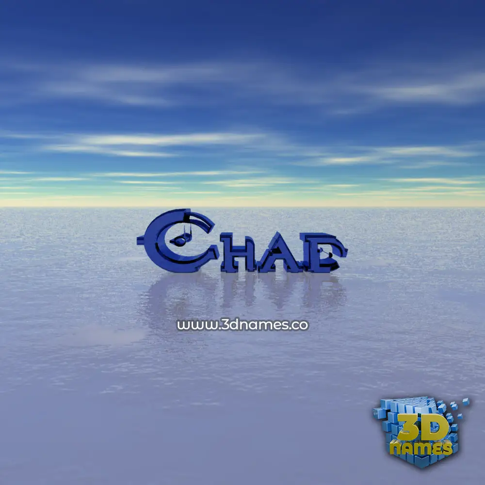 chad in Horizon style - 3D name wallpaper