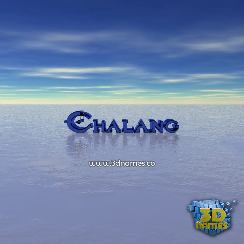 chalang in Horizon style - 3D name wallpaper