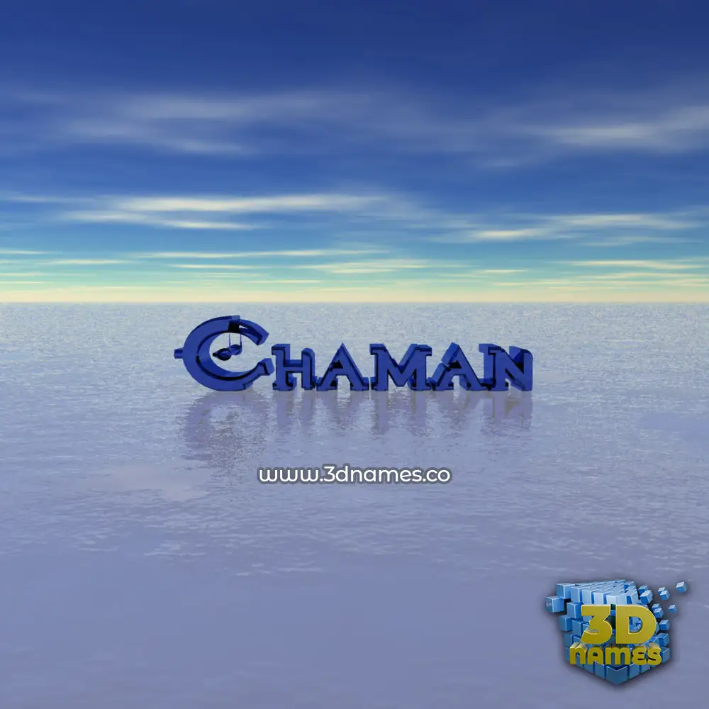 chaman in Horizon style - 3D name wallpaper