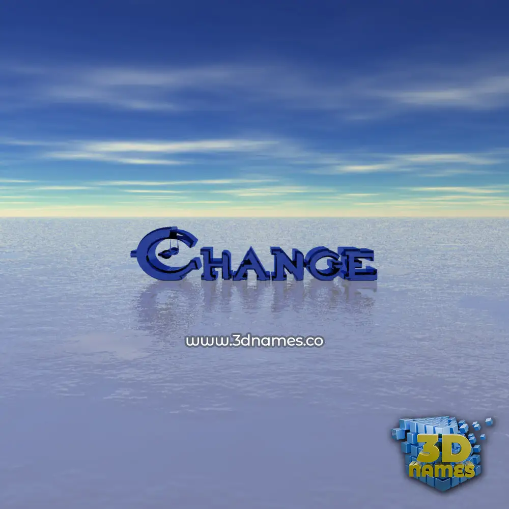 change in Horizon style - 3D name wallpaper