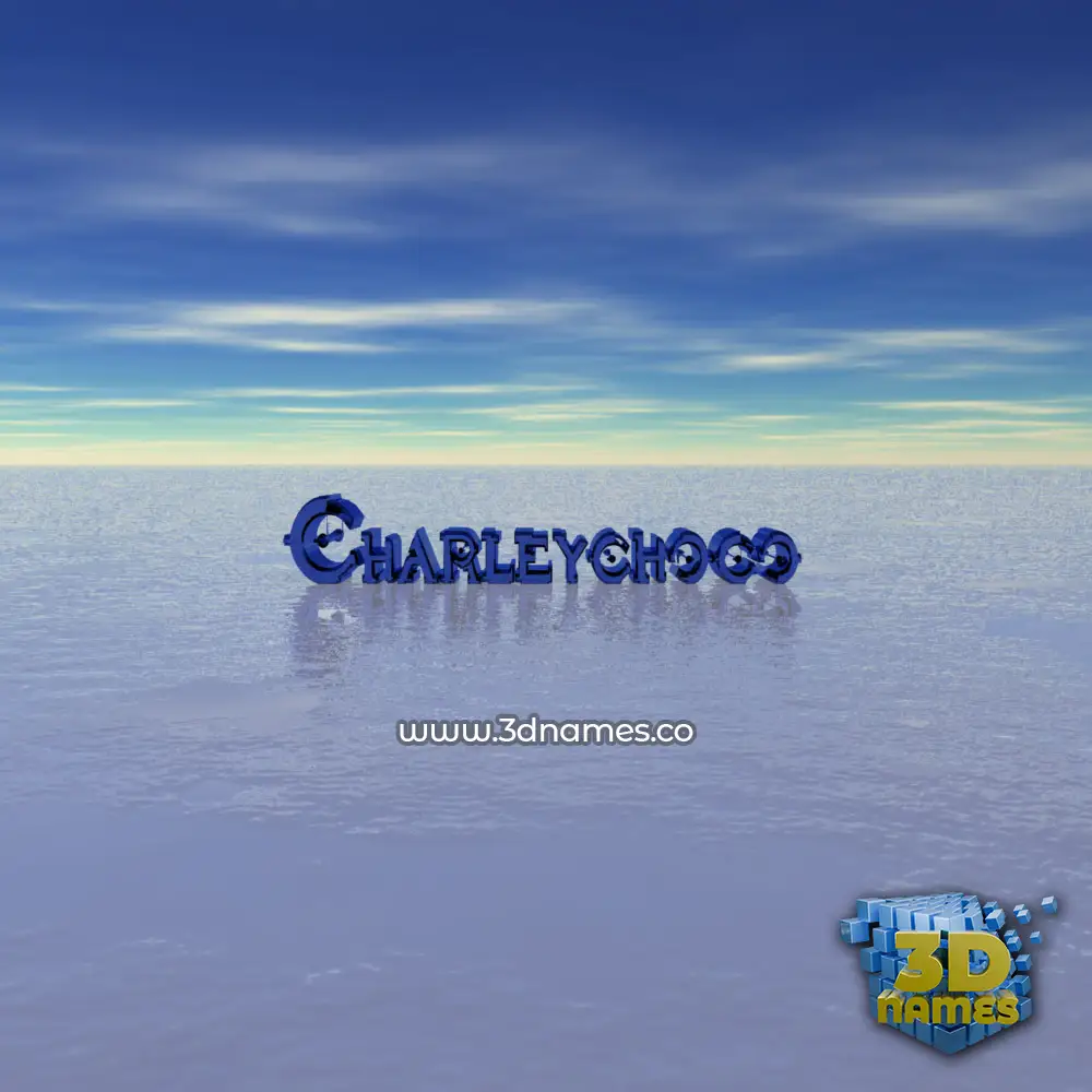 charleychoco in Horizon style - 3D name wallpaper