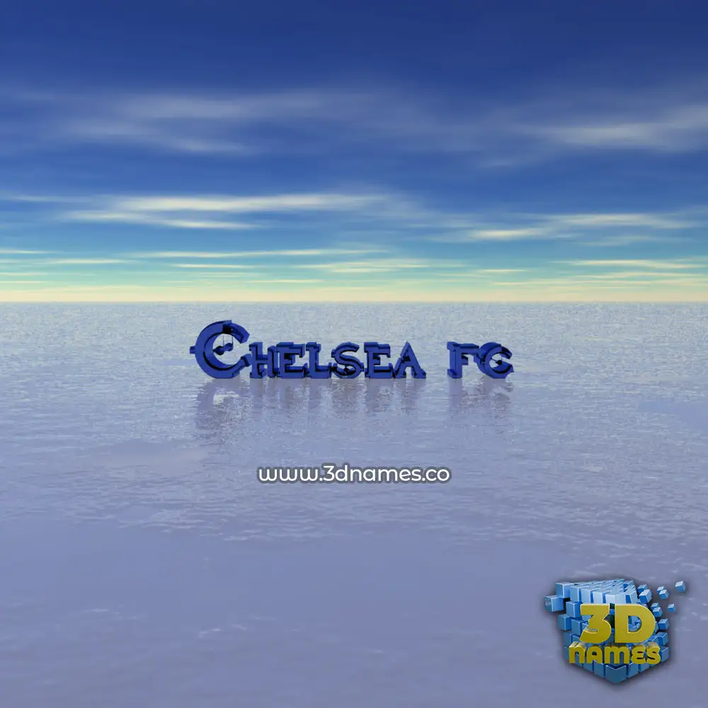 chelsea fc in Horizon style - 3D name wallpaper