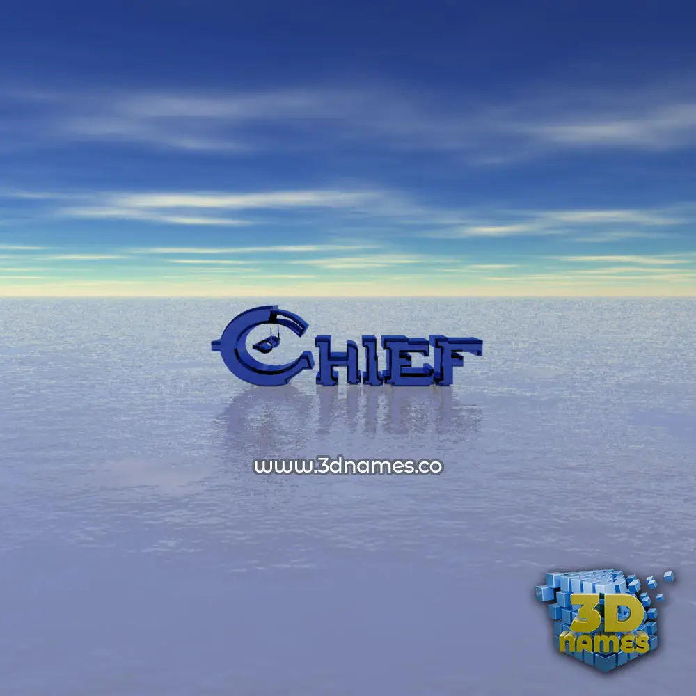 chief in Horizon style - 3D name wallpaper