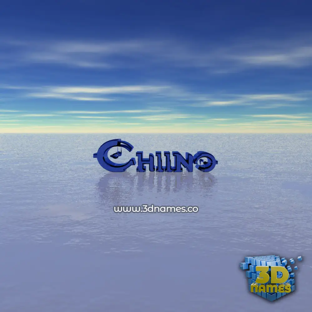 chiino in Horizon style - 3D name wallpaper