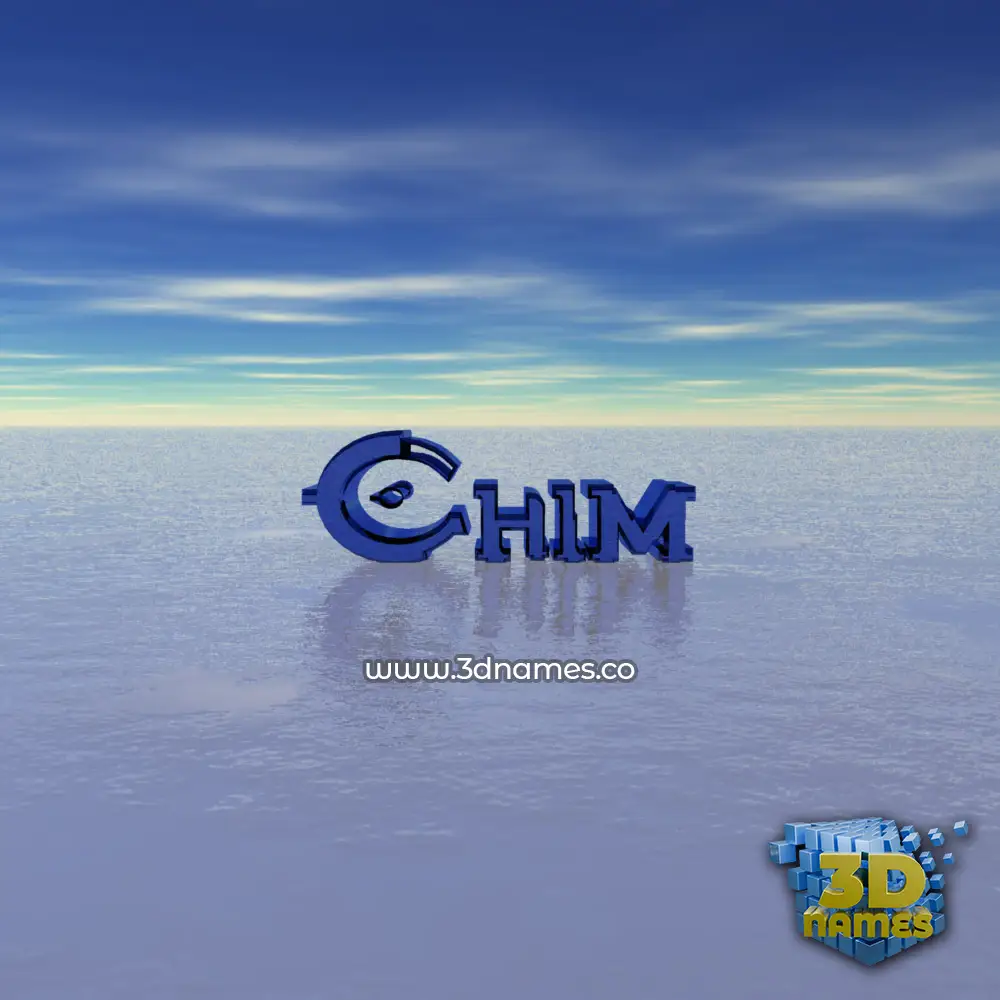 chim in Horizon style - 3D name wallpaper