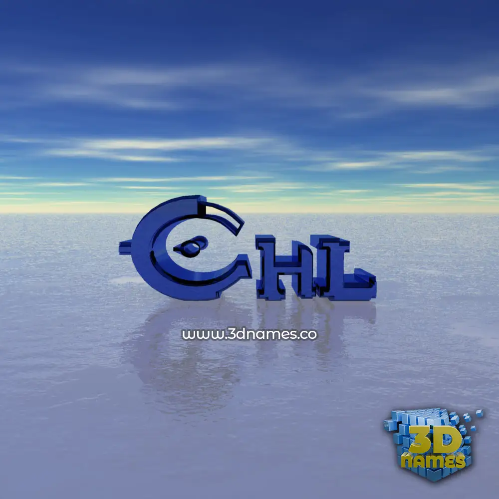 chl in Horizon style - 3D name wallpaper
