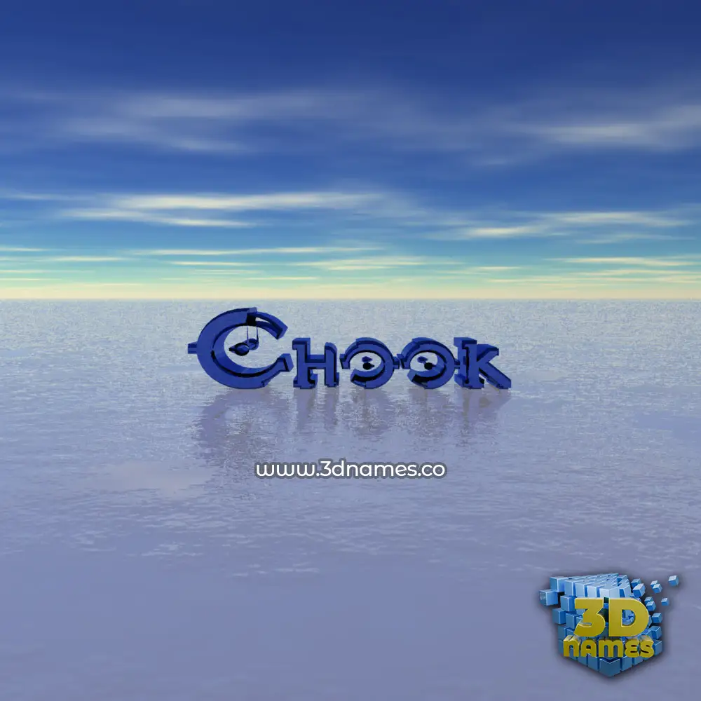 chook in Horizon style - 3D name wallpaper