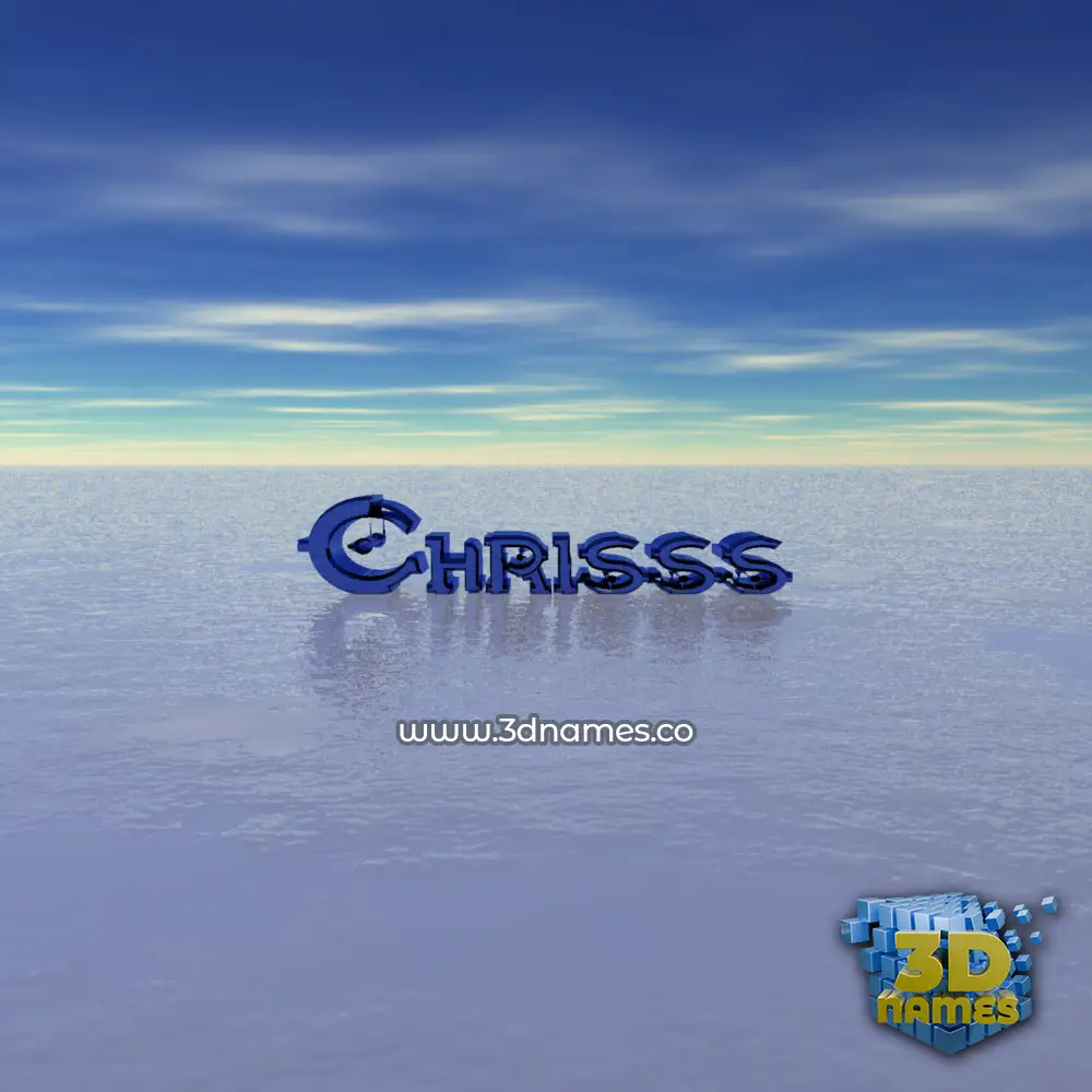 chrisss in Horizon style - 3D name wallpaper
