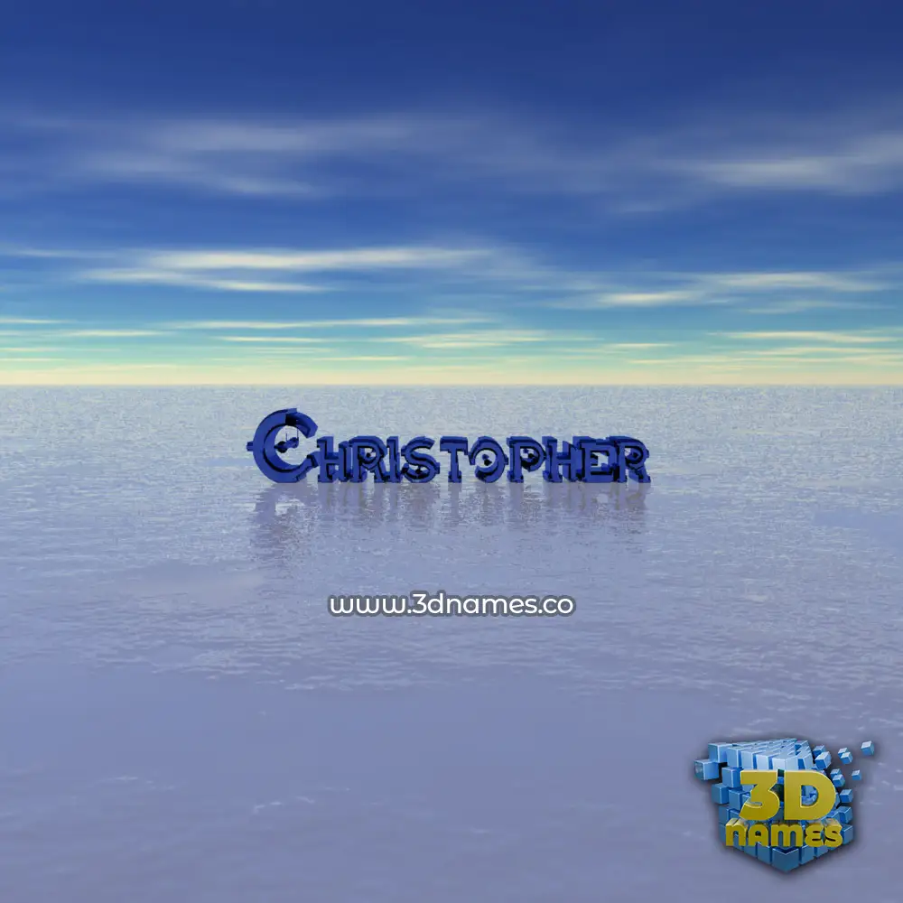 christopher in Horizon style - 3D name wallpaper
