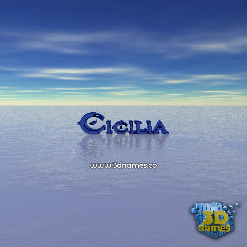 cicilia in Horizon style - 3D name wallpaper