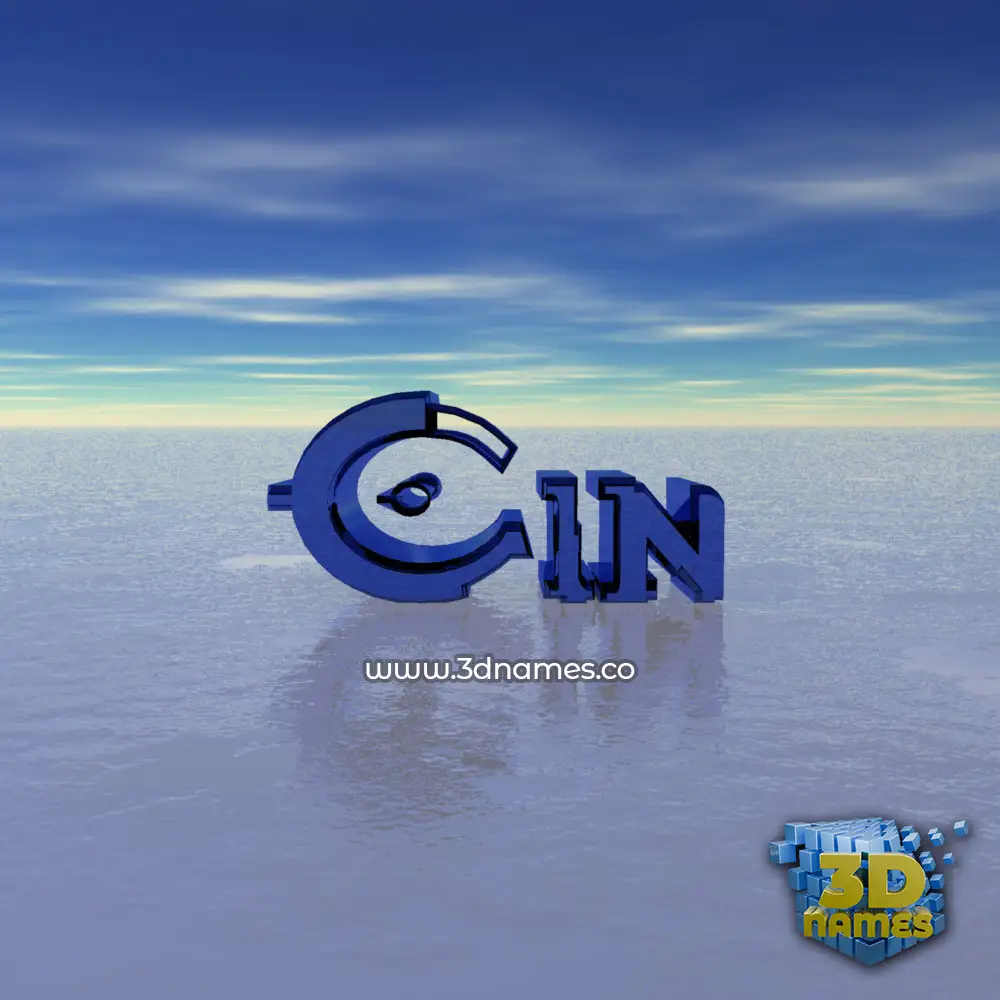 cin in Horizon style - 3D name wallpaper
