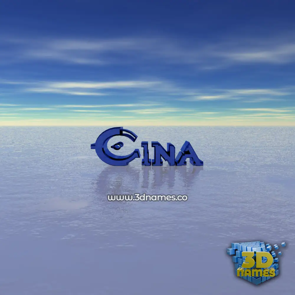 cina in Horizon style - 3D name wallpaper