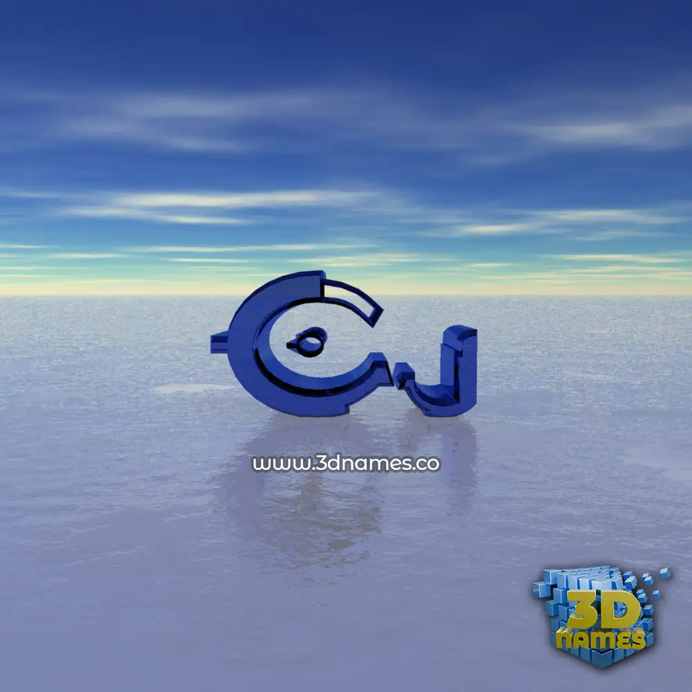 cj in Horizon style - 3D name wallpaper