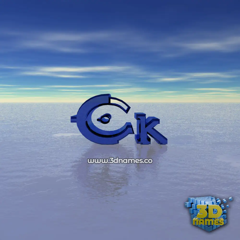 ck in Horizon style - 3D name wallpaper