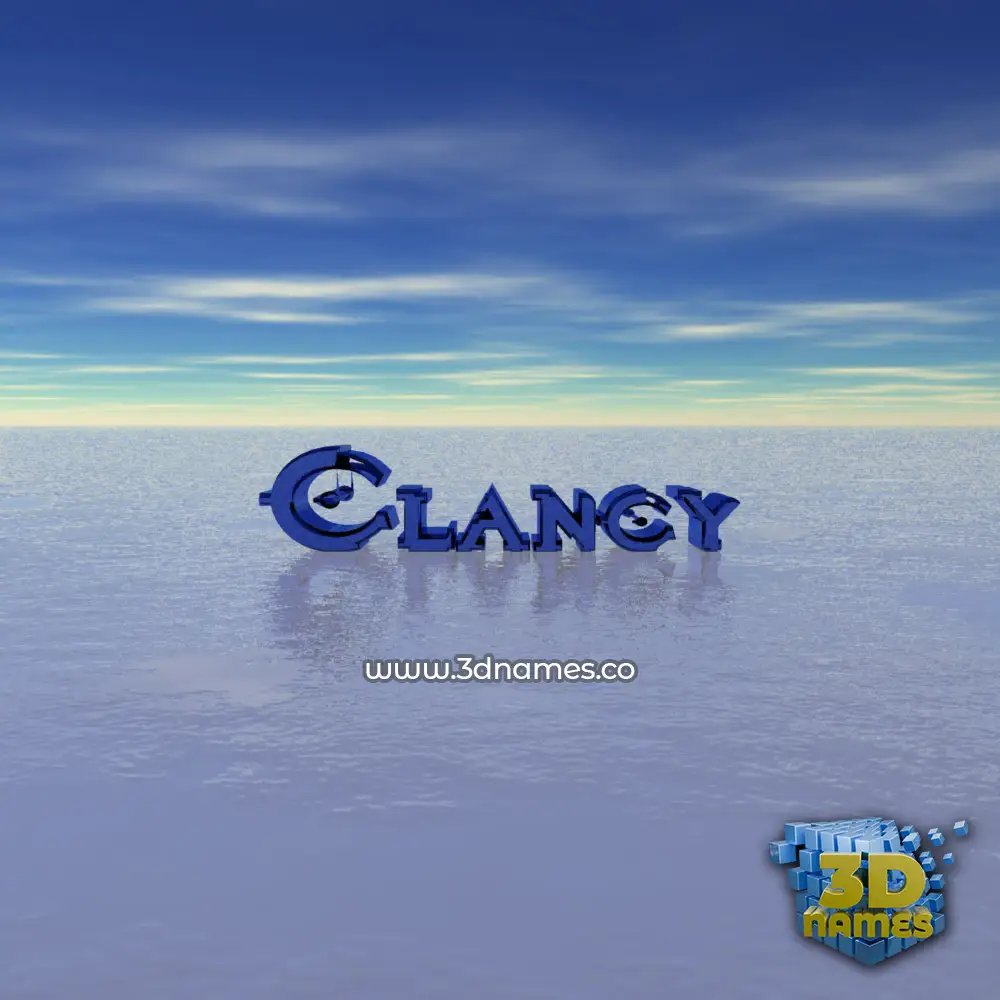 clancy in Horizon style - 3D name wallpaper