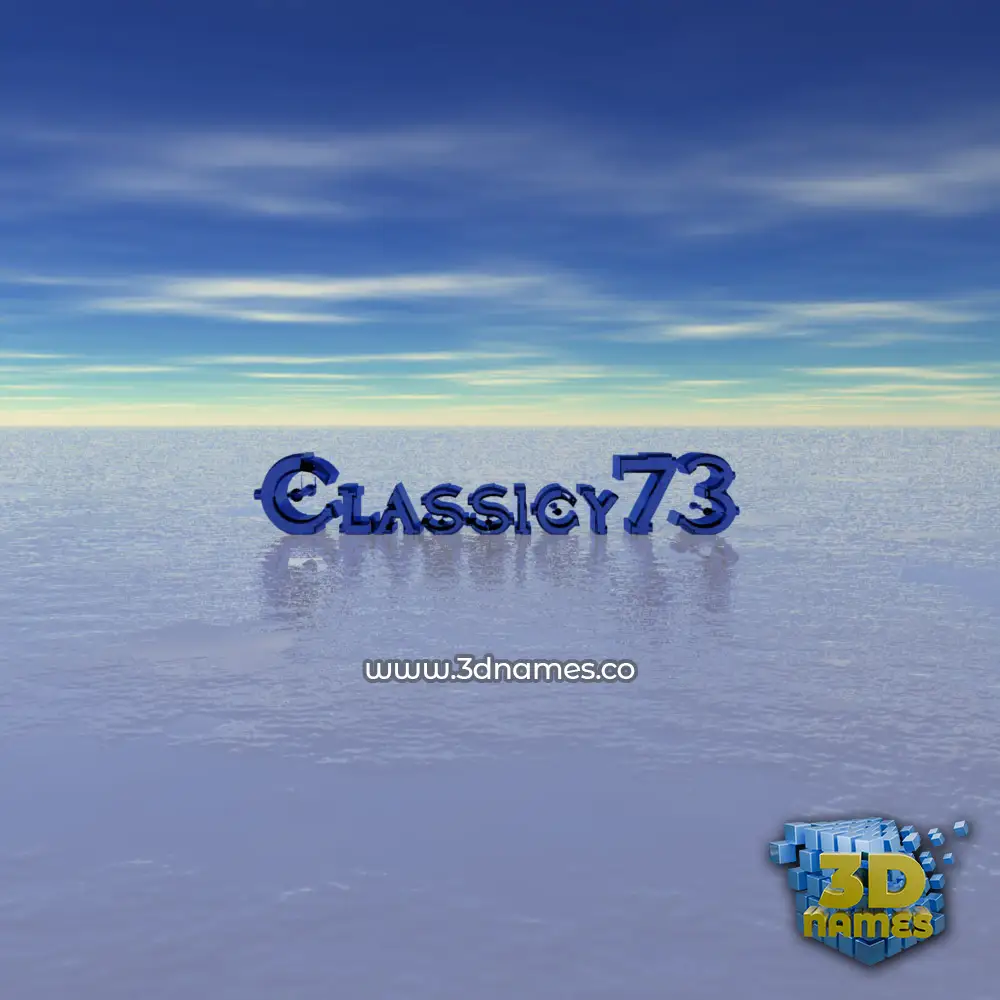 classicy73 in Horizon style - 3D name wallpaper