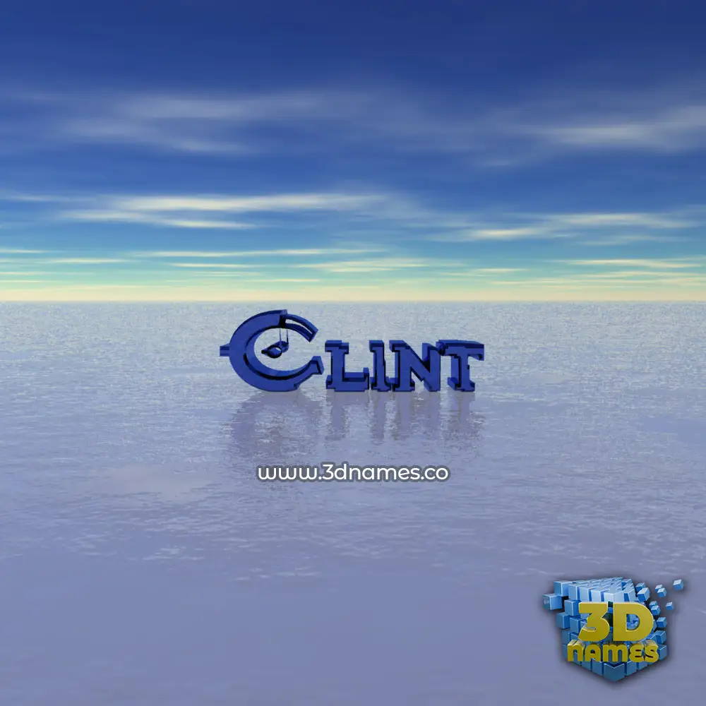 clint in Horizon style - 3D name wallpaper