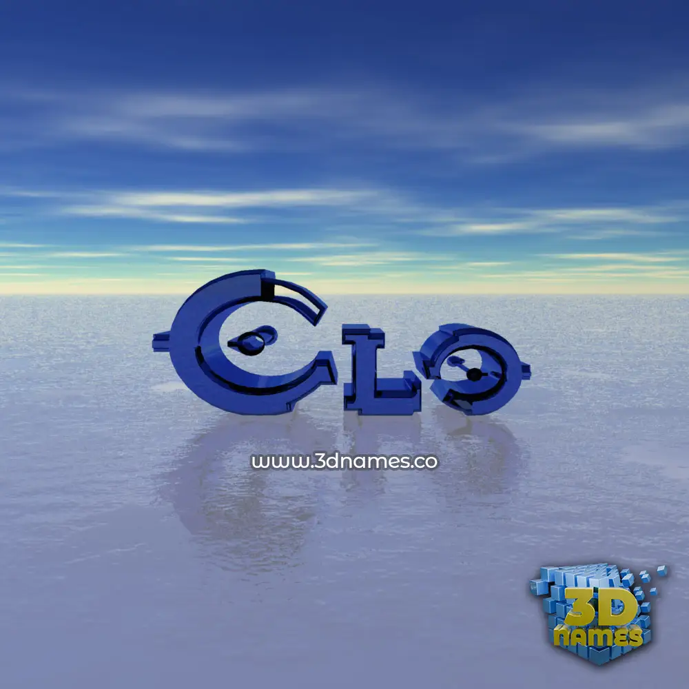 clo in Horizon style - 3D name wallpaper