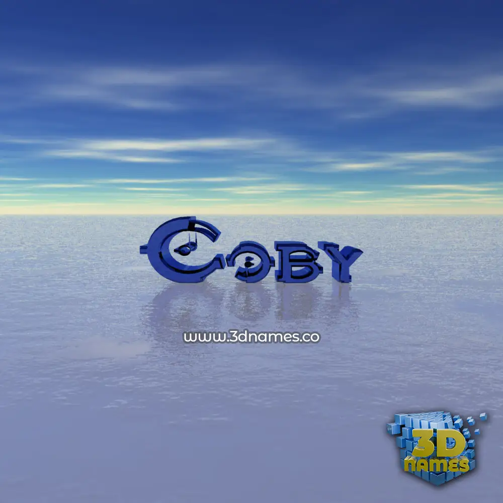 coby in Horizon style - 3D name wallpaper