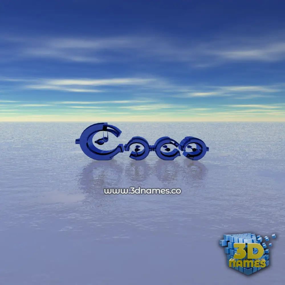 coco in Horizon style - 3D name wallpaper