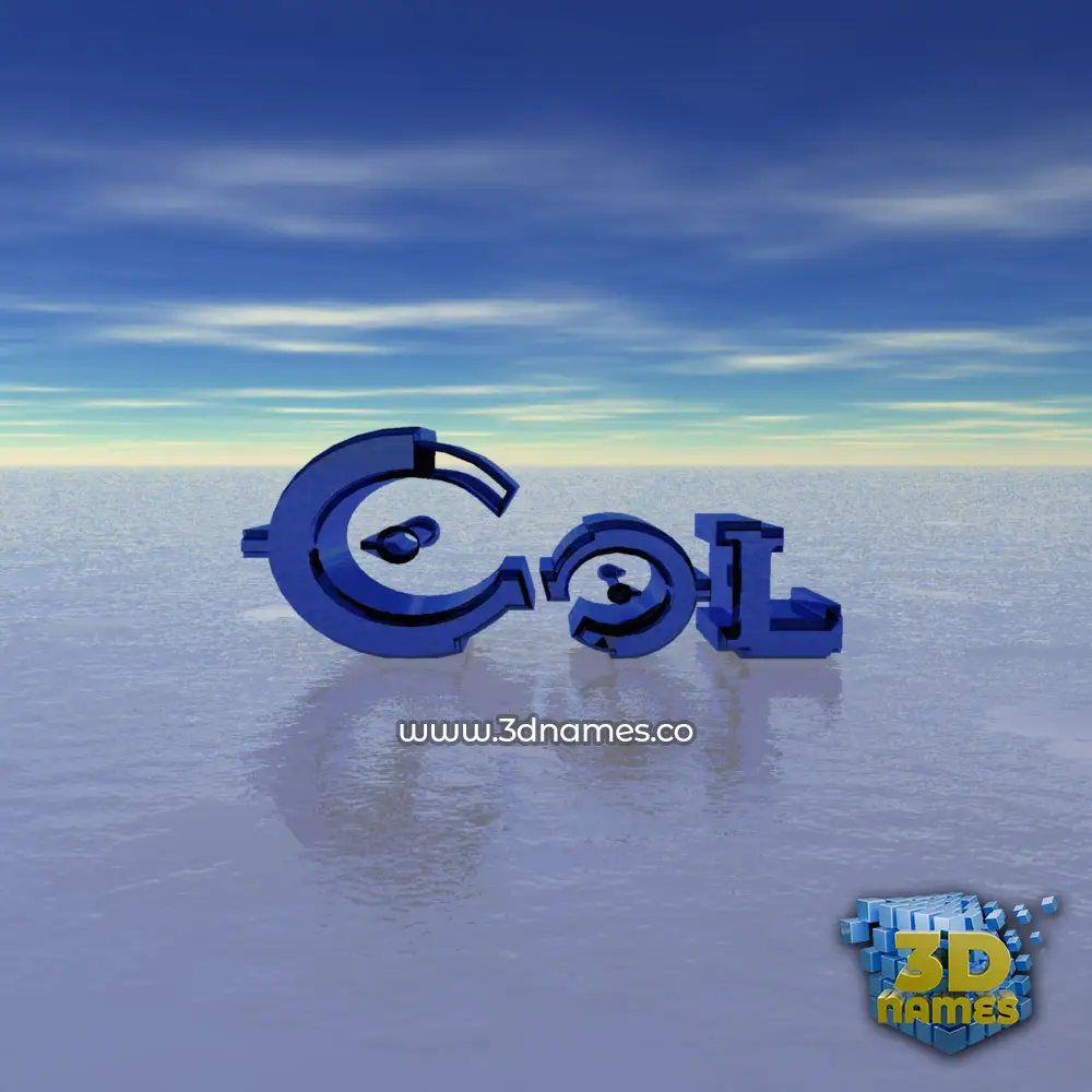 col in Horizon style - 3D name wallpaper