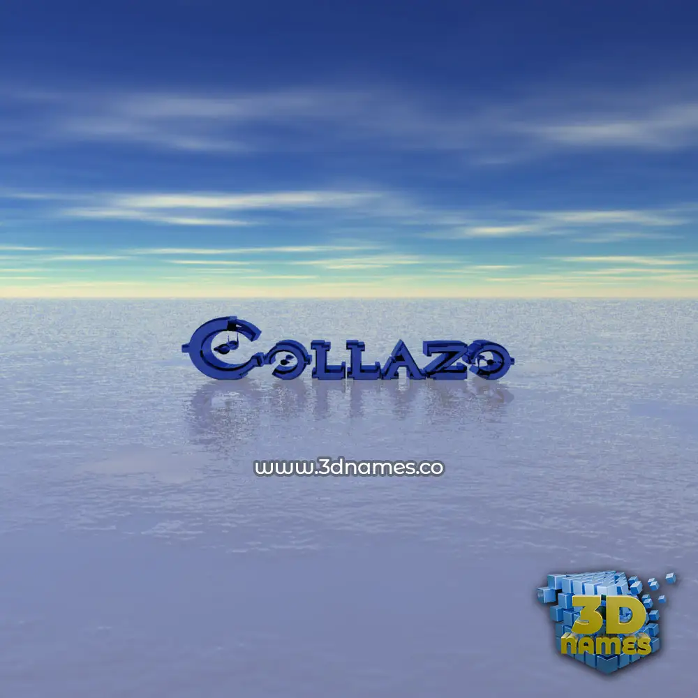 collazo in Horizon style - 3D name wallpaper