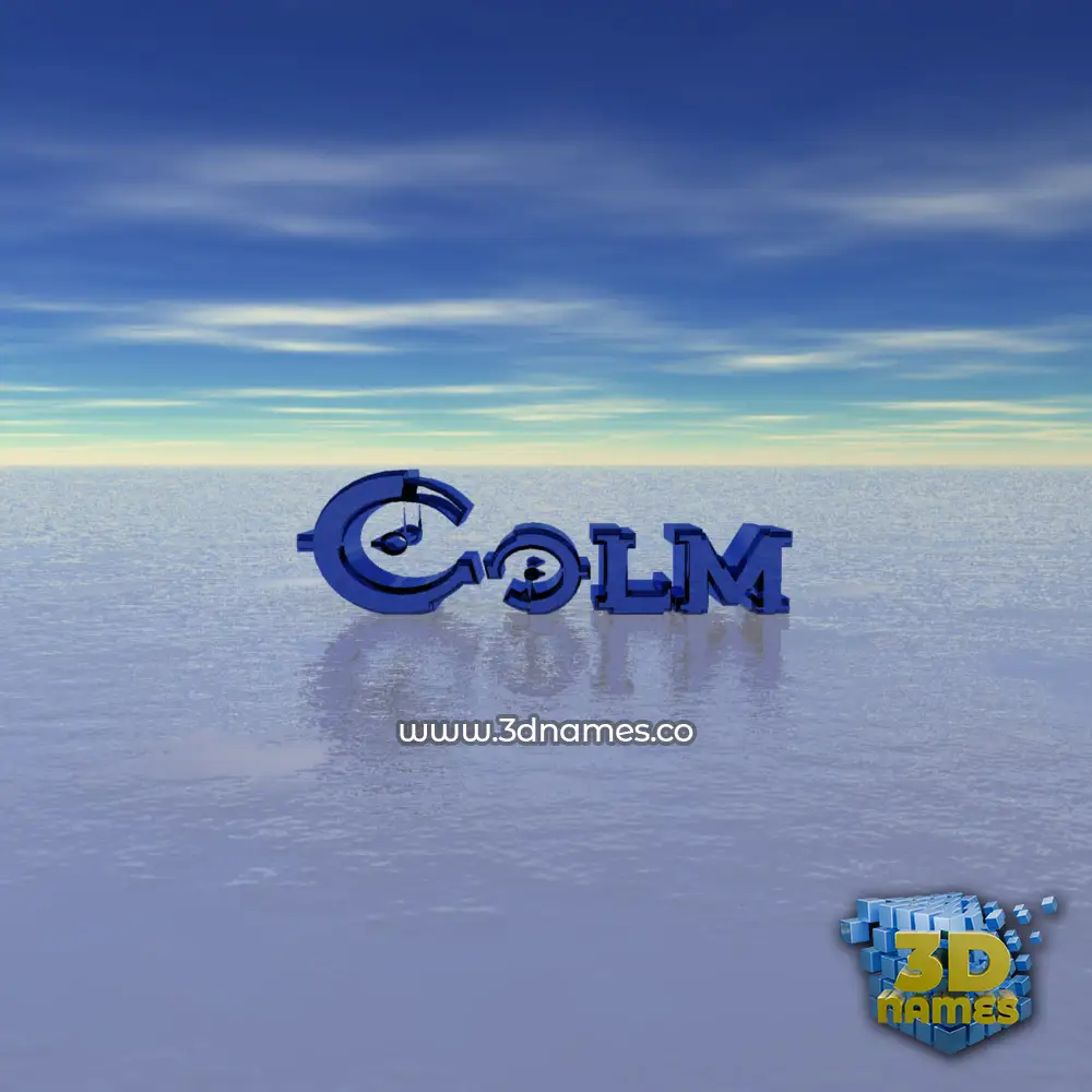colm in Horizon style - 3D name wallpaper
