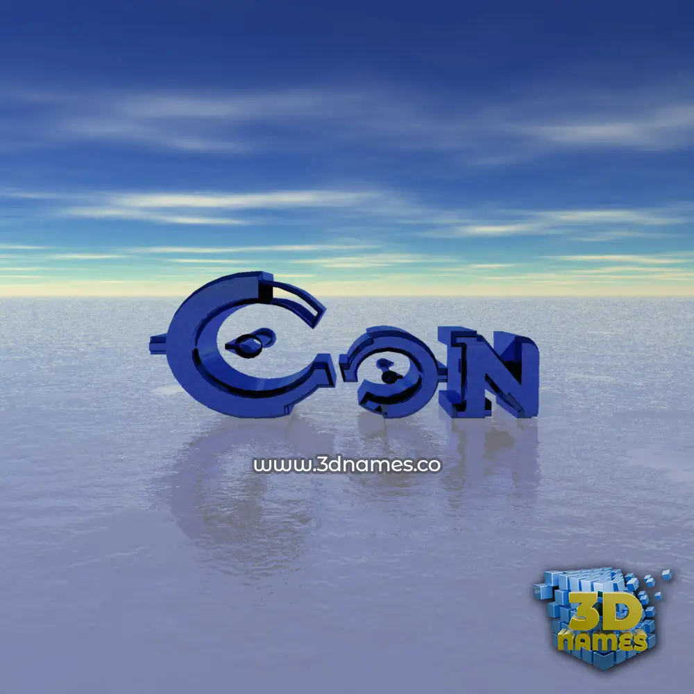 con in Horizon style - 3D name wallpaper