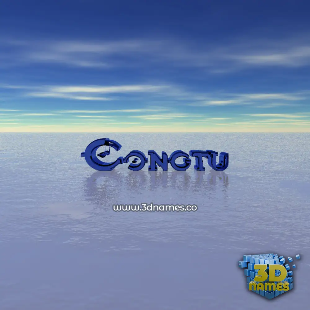 congtu in Horizon style - 3D name wallpaper