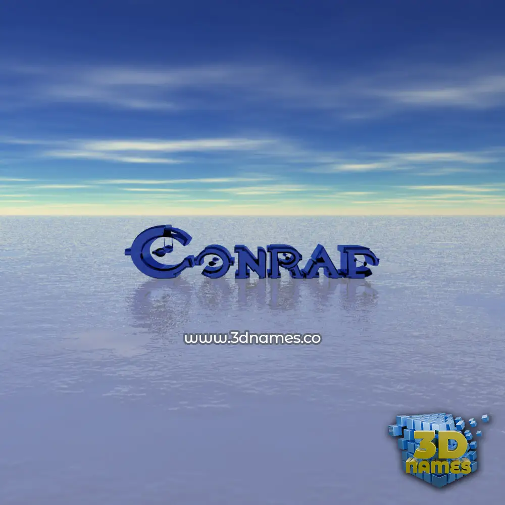 conrad in Horizon style - 3D name wallpaper