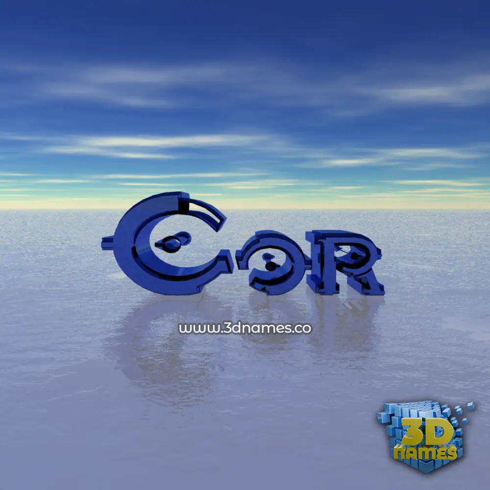 cor in Horizon style - 3D name wallpaper