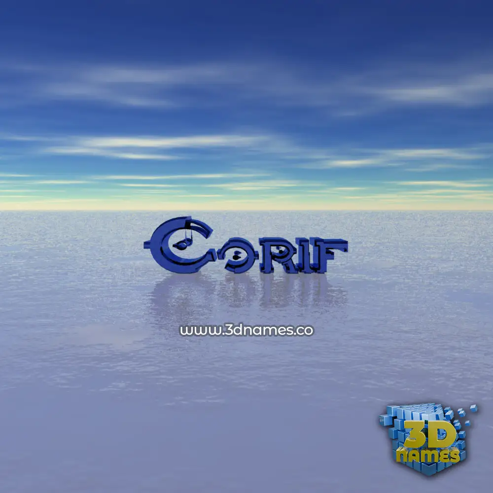 corif in Horizon style - 3D name wallpaper
