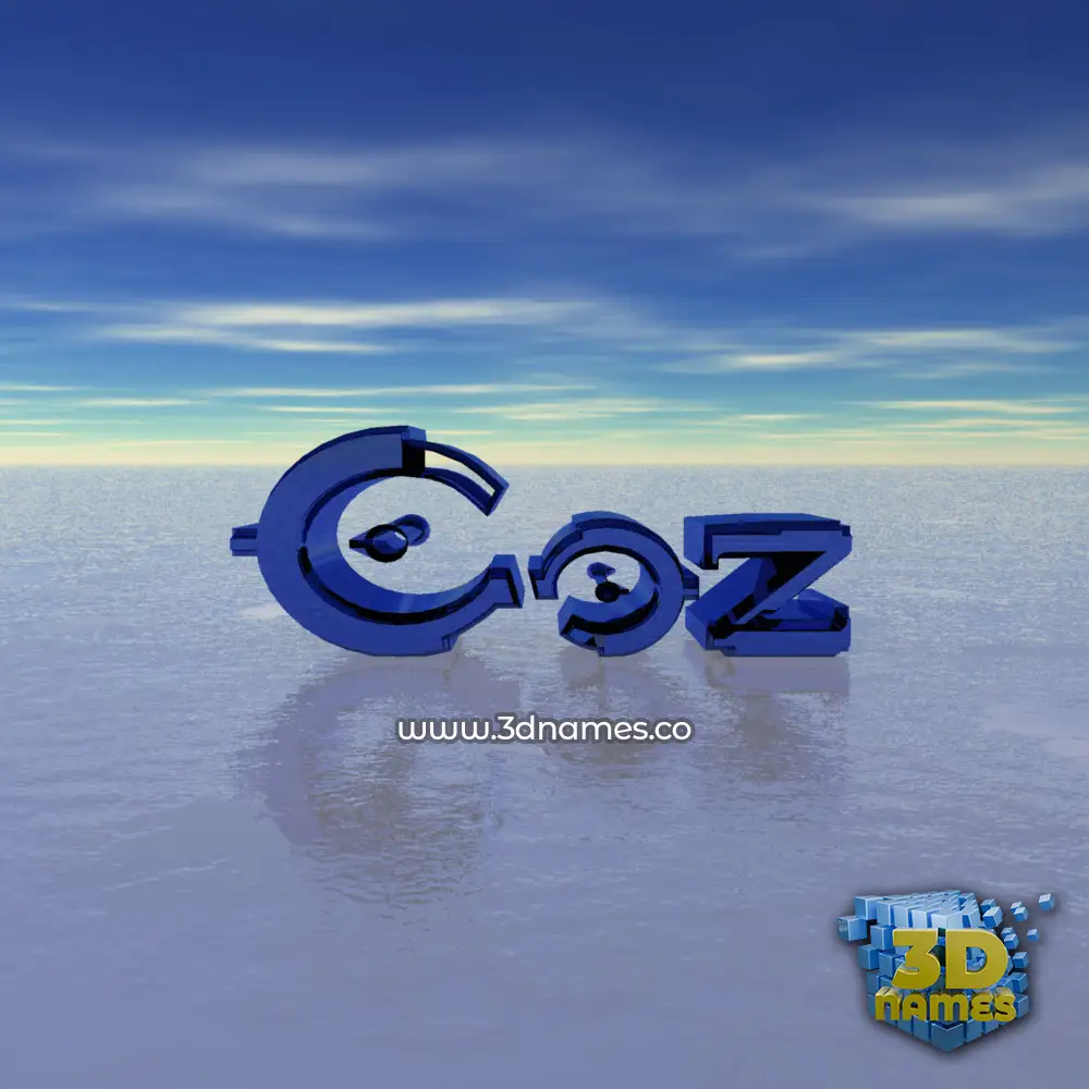 coz in Horizon style - 3D name wallpaper