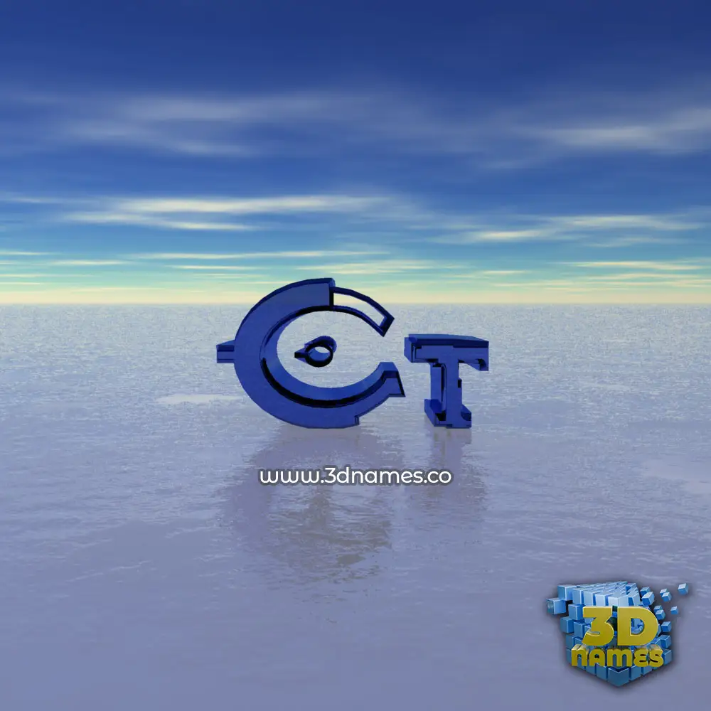 ct in Horizon style - 3D name wallpaper